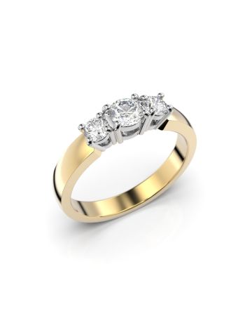 Festive Taylor timanttisormus, kelta- ja valkokulta 502-040-KV