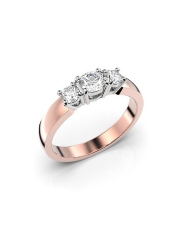 Festive Taylor timanttisormus, puna- ja valkokulta 502-040-PV