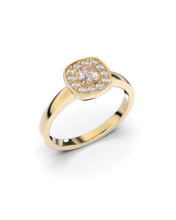 Festive Alicia sormus, keltakulta / morganiitti 503-033M-KK