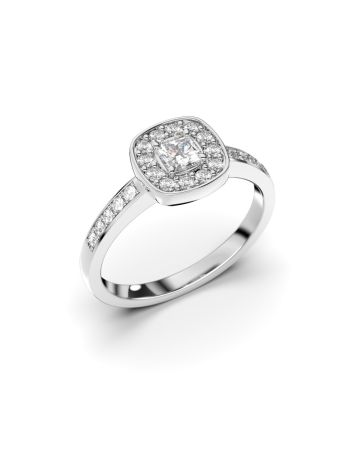 Festive Alicia timanttisormus, valkokulta 503-043-VK