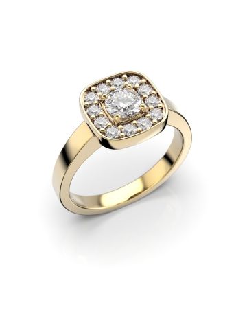 Festive Jane timanttisormus, keltakulta 504-054-KK