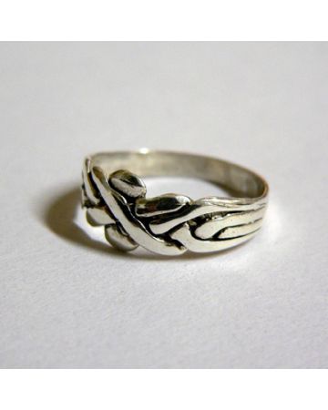 Hopeinen pirunnyrkkisormus 5104114-2