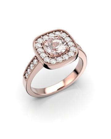 Festive Carolina sormus, punakulta / morganiitti 514-126M-PK