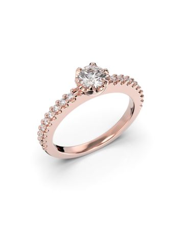 Festive Juliette timanttisormus,punakulta 517-058-PK