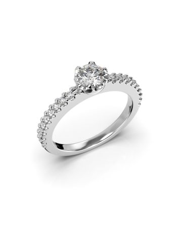 Festive Juliette timanttisormus, platina 517-058-PT