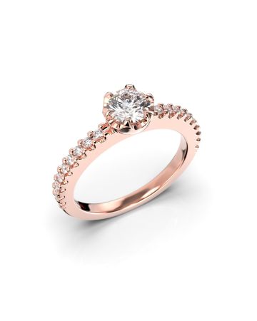 Festive Juliette timanttisormus,punakulta 517-068-PK