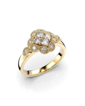 Festive Lotus timanttisormus 524-045-KK