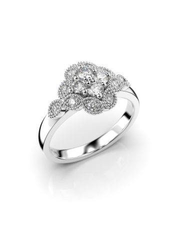 Festive Lotus timanttisormus 524-045-VK