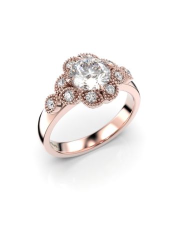 Festive Lotus Superior timanttisormus 524-120-PK