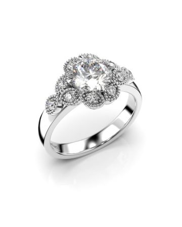 Festive Lotus Superior timanttisormus 524-120-VK
