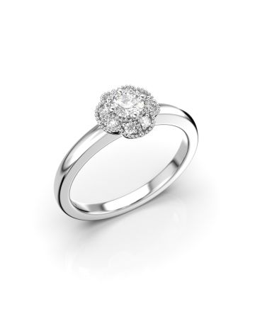 Festive Linnea timanttisormus, platina 525-030-PT