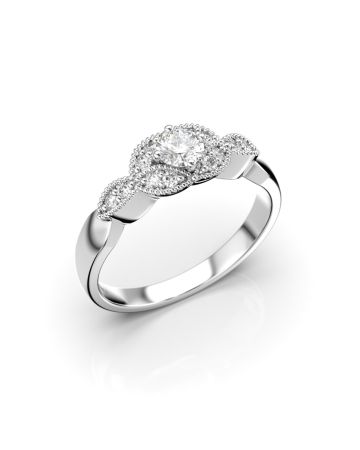 Festive Lavender timanttisormus, platina 526-027-PT