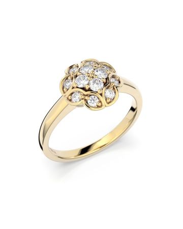 Festive Marigold timanttisormus 14-528-032-KK-HSI1-1