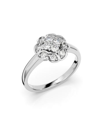 Festive Marigold timanttisormus, platina 528-032-PT