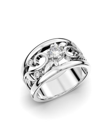 Festive Metsän Aarre timanttisormus, platina 538-029-PT