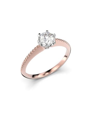 Festive Leonora timanttisormus, puna- ja valkokulta 554-050-PV