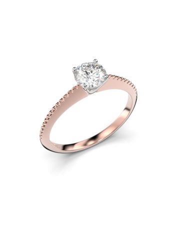 Festive Larissa timanttisormus, puna- ja valkokulta 555-050-PV