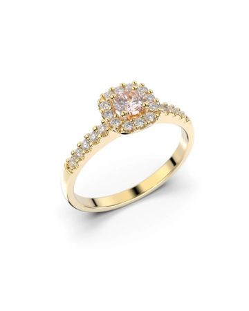 Festive Janette Morganiitti timanttisormus, keltakulta 556-040M-KK