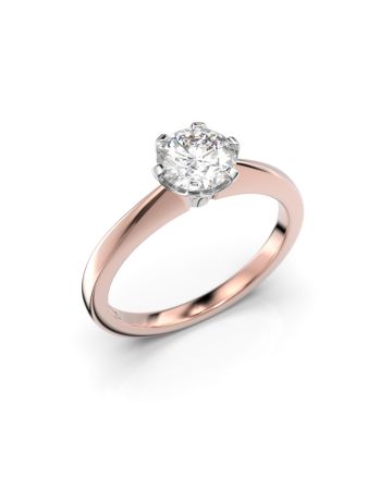 Festive Vivian timanttisormus, puna- ja valkokulta 557-070-PV