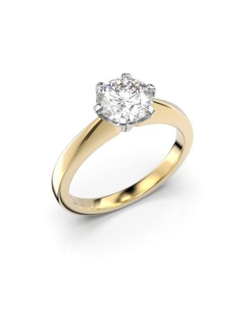 Festive Vivian timanttisormus, kelta- ja valkokulta 557-100-KV