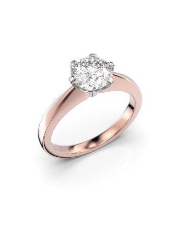 Festive Vivian timanttisormus, puna- ja valkokulta 557-100-PV