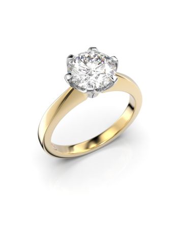 Festive Vivian timanttisormus, kelta- ja valkokulta 557-200-KV