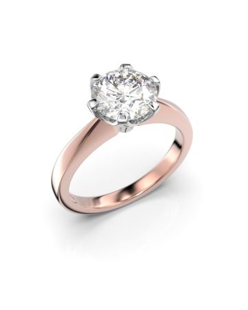 Festive Vivian timanttisormus, puna- ja valkokulta 557-150-PV