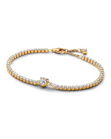 Pandora Sparkling Heart Tennis armband 18 cm 560041C01