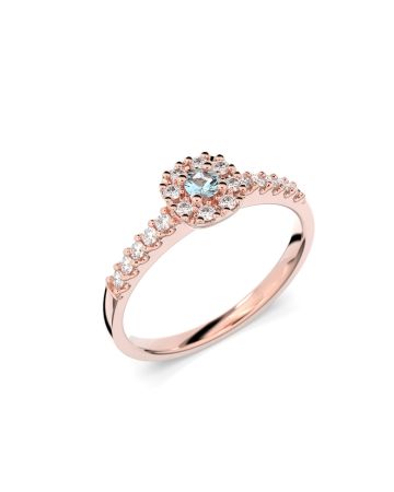 Festive Jasmin timanttisormus, punakulta 561-025A-PK