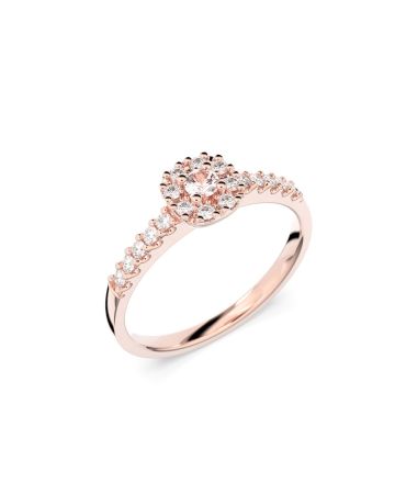 Festive Jasmin Morganiitti timanttisormus, punakulta 561-025M-PK