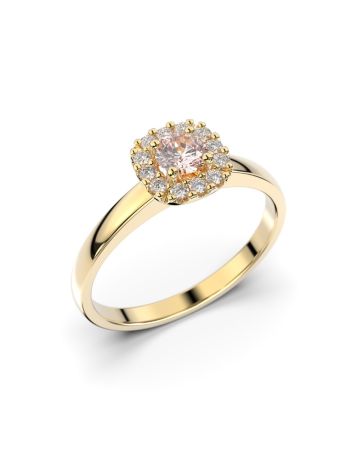 Festive Janette Morganiitti timanttisormus, keltakulta 567-030M-KK
