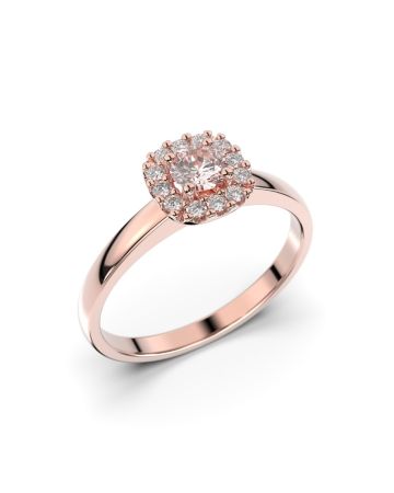 Festive Janette Morganiitti timanttisormus, punakulta 567-030M-PK