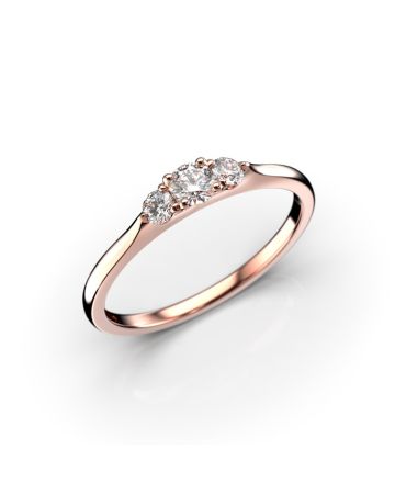 Festive Megan timanttisormus, punakulta 570-022-PK