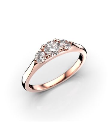 Festive Megan timanttisormus, punakulta 572-050-PK