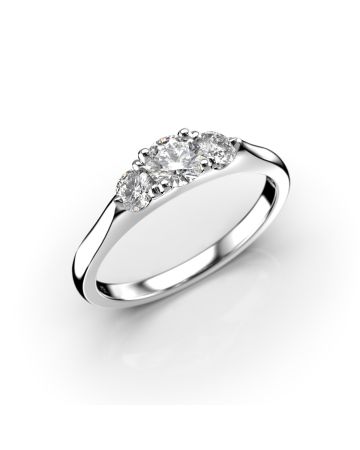 Festive Megan timanttisormus, valkokulta 572-050-VK