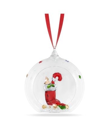 Swarovski Holiday Cheers Stocking and Candy Ball Ornament joulukoriste 5735700