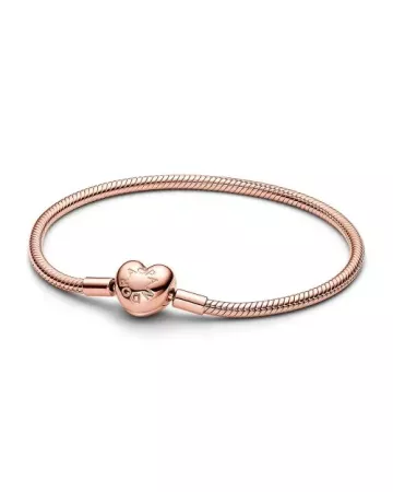 Pandora Moments Heart Clasp Snake Chain Armband 16 cm 583050c00