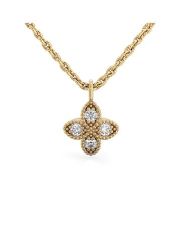 Festive Lotus timanttiriipus, keltakulta 590-012R-KK