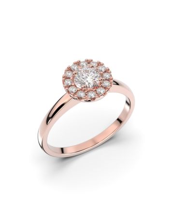 Festive Isabella timanttisormus, punakulta 594-042-PK