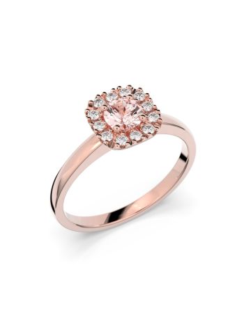 Festive Josefiina Morganiitti timanttisormus, punakulta 596-042M-PK