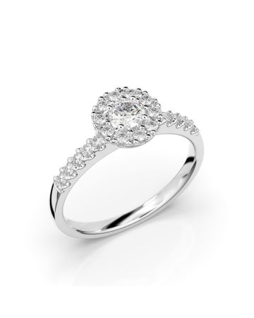 Festive Annabella timanttisormus, valkokulta 599-038-VK