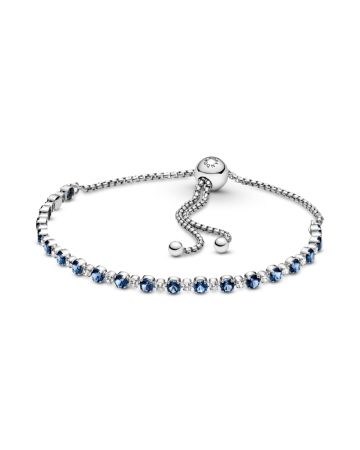Pandora Blue and Clear Sparkle Slider rannekoru 599377C01-1-1
