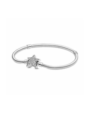 Pandora Moments Star Clasp Snake Chain Armband 17 cm 599639C01