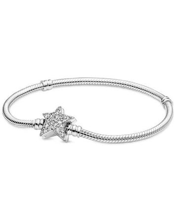 Pandora Moments Star Clasp Snake Chain Armband 20 cm 599639C01