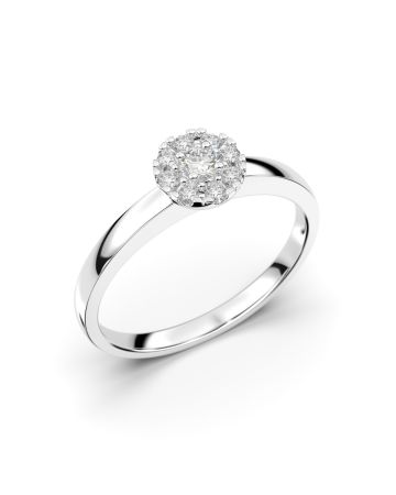 Festive Bella timanttisormus, platina 606-015-PT