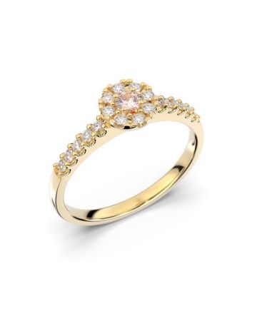 Festive Bella sormus, keltakulta / morganiitti 607-025M-KK