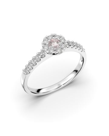 Festive Bella Morganiitti timanttisormus, platina 607-025M-PT