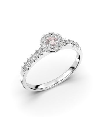 Festive Bella sormus, valkokulta 607-025M-VK