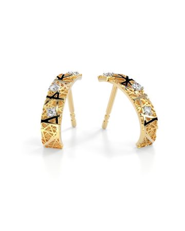 Festive Routa Timanttikorvakorut 3mm/0,07 ct keltakulta 625-007K-KK