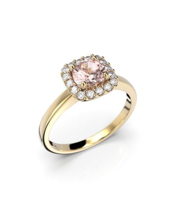 Festive Jemina Morganiitti timanttisormus, keltakulta 634-066M-KK